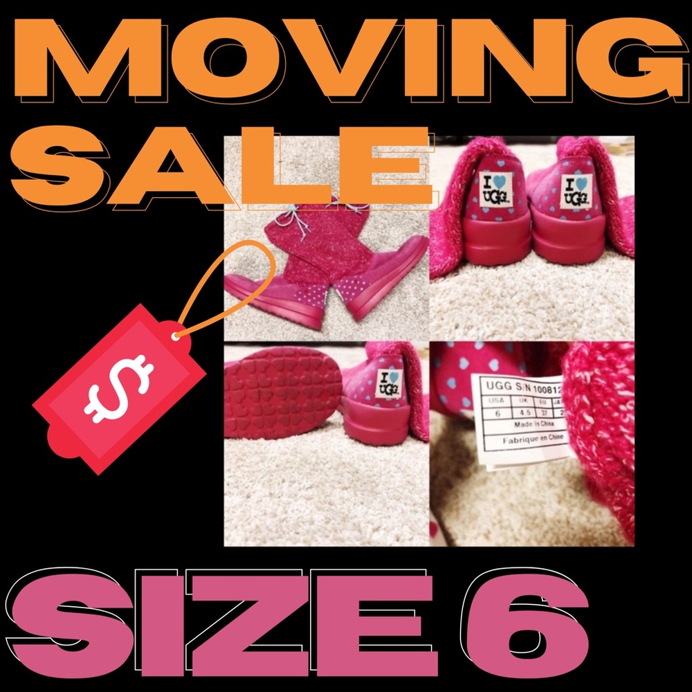 MOVING SALE-Ugg I Heart Knit Slouchy Boots Size 6
